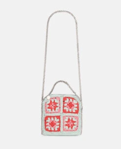 STELLA MCCARTNEY Falabella Cotton Crochet Tiny Tote Bag