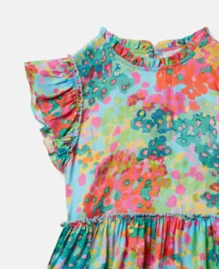 STELLA MCCARTNEY Painted Floral Print Frill Trim Dress 7 STELLA MCCARTNEY Painted Floral Print Frill Trim Dress -Stella Mccartney Store 730f37ad39e71adadc8ab5bb6aa89e2e41ff8642 K01158PK03144001 G
