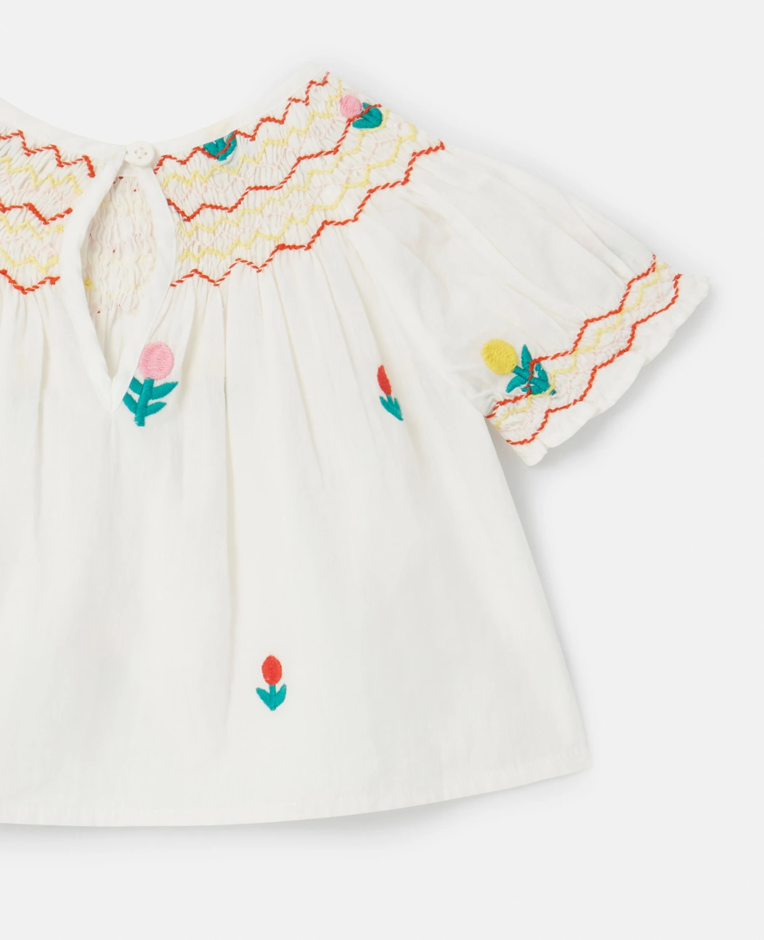 STELLA MCCARTNEY Dreamy Flower Embroidery Smocked Top And Bloomers Set 6 STELLA MCCARTNEY Dreamy Flower Embroidery Smocked Top And Bloomers Set - Image 4