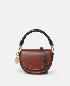 STELLA MCCARTNEY Frayme Double Flap Shoulder Bag