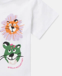 STELLA MCCARTNEY Lion Family Print T-Shirt -Stella Mccartney Store 7b3634e13841fc9903deb3fd262587571e5cf912 K01178PK01479000 G