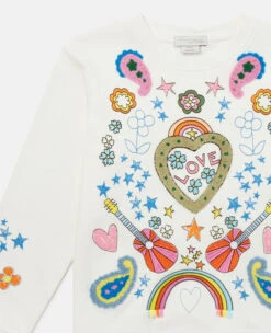 STELLA MCCARTNEY 'Love To Dream' Embroidered Longline Sweatshirt 7 STELLA MCCARTNEY 'Love To Dream' Embroidered Longline Sweatshirt -Stella Mccartney Store 7eb7a3432a5574cc5dab7615ab4a0306c0da620e K01403PK03029002 G