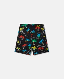 STELLA MCCARTNEY Good Vibes Palm Print Shorts
