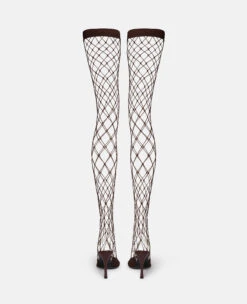 STELLA MCCARTNEY Stella 100 Fishnet Thigh-High Heels -Stella Mccartney Store 86824a454d8e55a0de373eb71f22a8c8b6da3036 810221E001042105 P