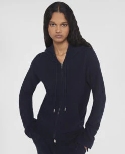 STELLA MCCARTNEY S-Wave Regenerated Cashmere Knitted Hoodie -Stella Mccartney Store 89d483b34ec58cb8b2cc0bd104db365ef2e0ec69 6K03513S23824000 P