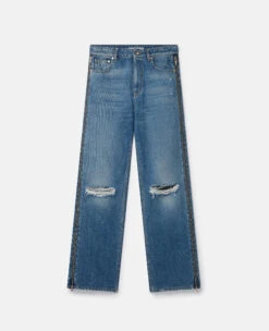 STELLA MCCARTNEY Vintage Wash Zip Straight Leg Jeans