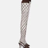 STELLA MCCARTNEY Stella 100 Fishnet Thigh-High Heels -Stella Mccartney Store 8c2aae7035697f049582bb239c98b3d024a1830a 810221E001042105 C