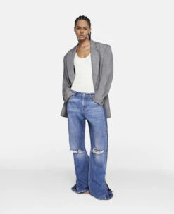 STELLA MCCARTNEY Vintage Wash Zip Straight Leg Jeans -Stella Mccartney Store 8cdb31b8642f1638ea8be3c803c90ce027d283bc 6D01293SPH274406 H