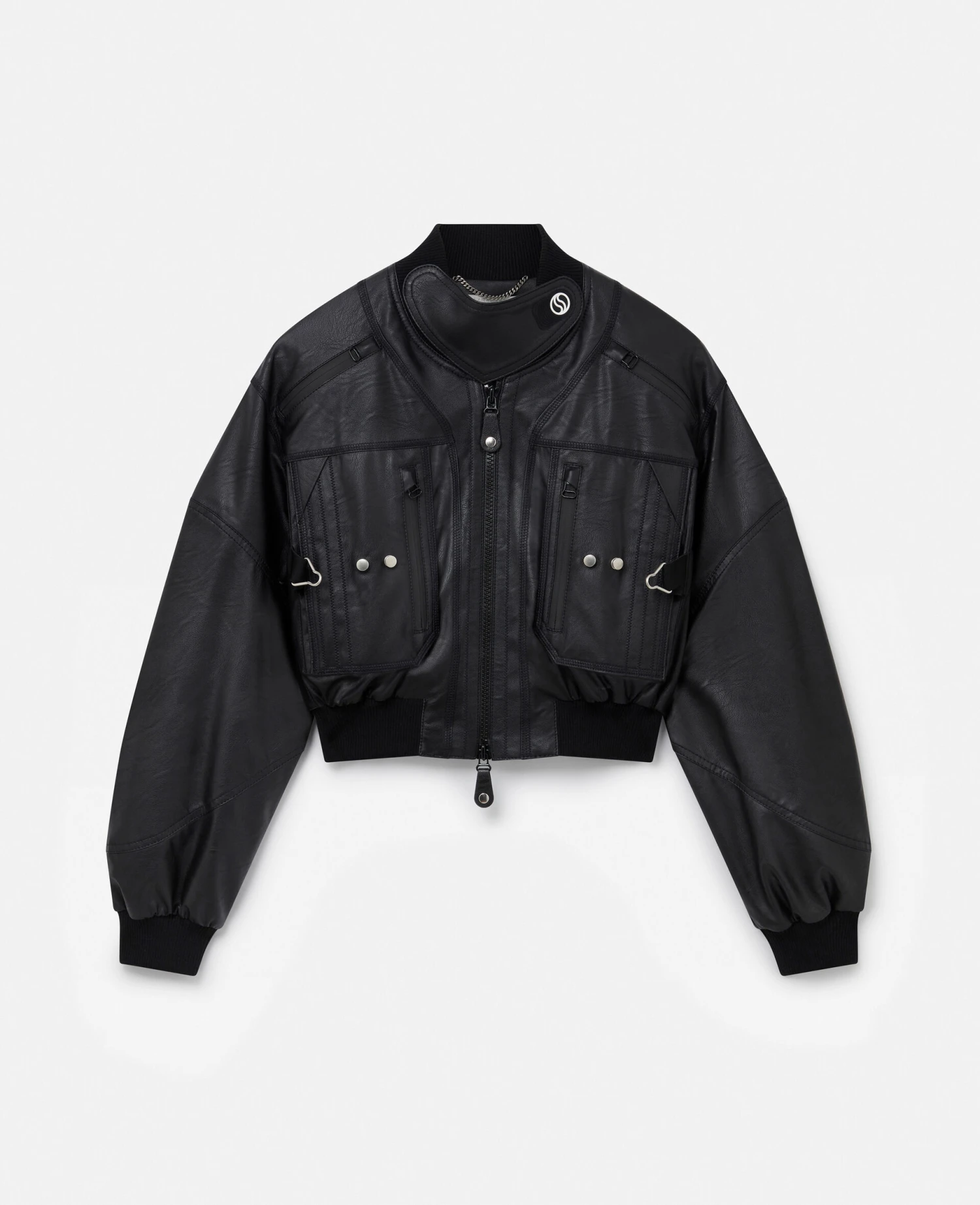STELLA MCCARTNEY Alter Mat Cropped Bomber Jacket 3 STELLA MCCARTNEY Alter Mat Cropped Bomber Jacket