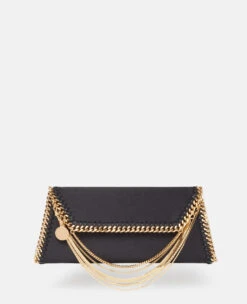 STELLA MCCARTNEY Falabella Multi-Chain Satin Clutch