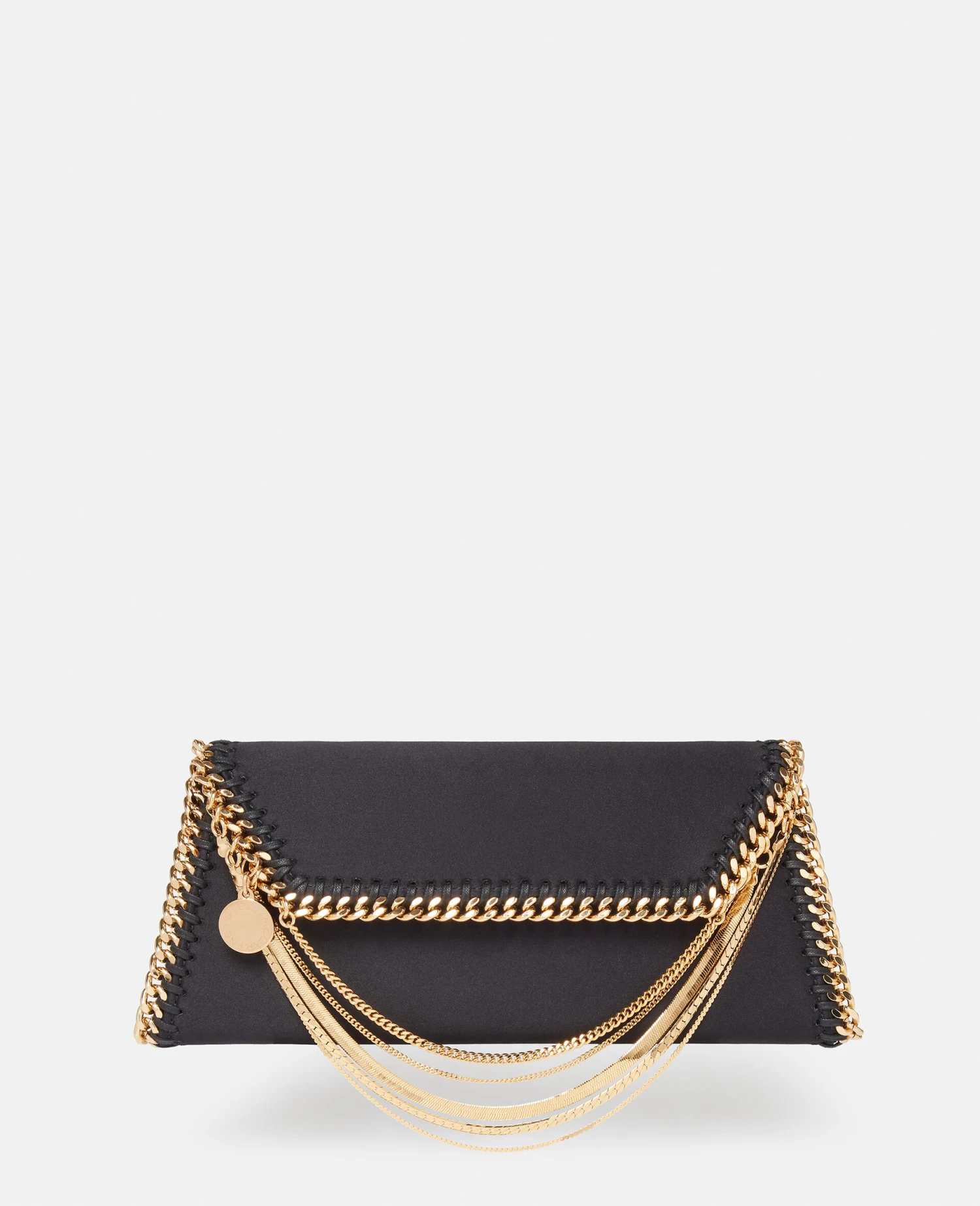 STELLA MCCARTNEY Falabella Multi-Chain Satin Clutch 3 STELLA MCCARTNEY Falabella Multi-Chain Satin Clutch