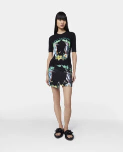STELLA MCCARTNEY Bird Crest Print Satin Wrap Mini Skirt -Stella Mccartney Store 8e42396ae61e9d7f4ea597b7c9db7d9423360073 6300253BS3101010 H