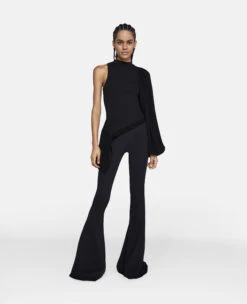 STELLA MCCARTNEY Silk Sleeve Rib-Knit Top -Stella Mccartney Store 8fa94c5c9ff4c8d87278af37cd000f85fc97a93e 6K04093S23931000 H