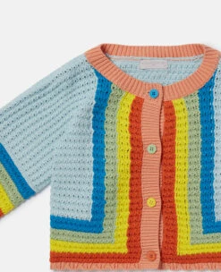 STELLA MCCARTNEY Rainbow Patchwork Cardigan -Stella Mccartney Store 9167d1e27abb4fa533f43c3e704200193afa3756 K01757PK04238475 G