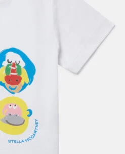 STELLA MCCARTNEY Monkey Family Print T-Shirt -Stella Mccartney Store 91b5baf5dbe1624eada094baaae3d3d8d36ffea8 K01352PK01479000 G