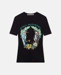 STELLA MCCARTNEY Bird Crest Print T-Shirt