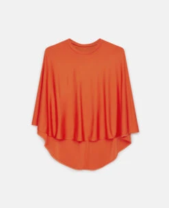 STELLA MCCARTNEY Satin Cropped Cape Top