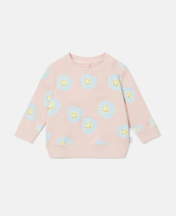 STELLA MCCARTNEY Smiley Flower Print Sweatshirt