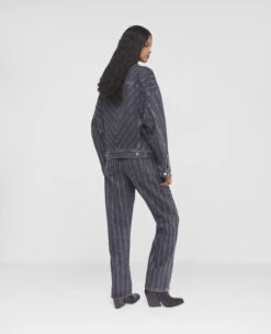 STELLA MCCARTNEY Crystal Pinstripe Straight Leg Jeans -Stella Mccartney Store 994993c6d1187d0a9bbc3cf73c9c49dcf75c9e3e 6D00293SPH121082 G