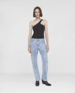 STELLA MCCARTNEY Crinkle Wash Straight Leg Jeans -Stella Mccartney Store 998d0c35613277b244233195fd2966136206d592 6D00293SPH084256 H