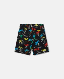 STELLA MCCARTNEY Good Vibes Palm Print Shorts 8 STELLA MCCARTNEY Good Vibes Palm Print Shorts -Stella Mccartney Store 99dc904f1534368baefab38e0d105d42d60b718a K01216PK03398465 P