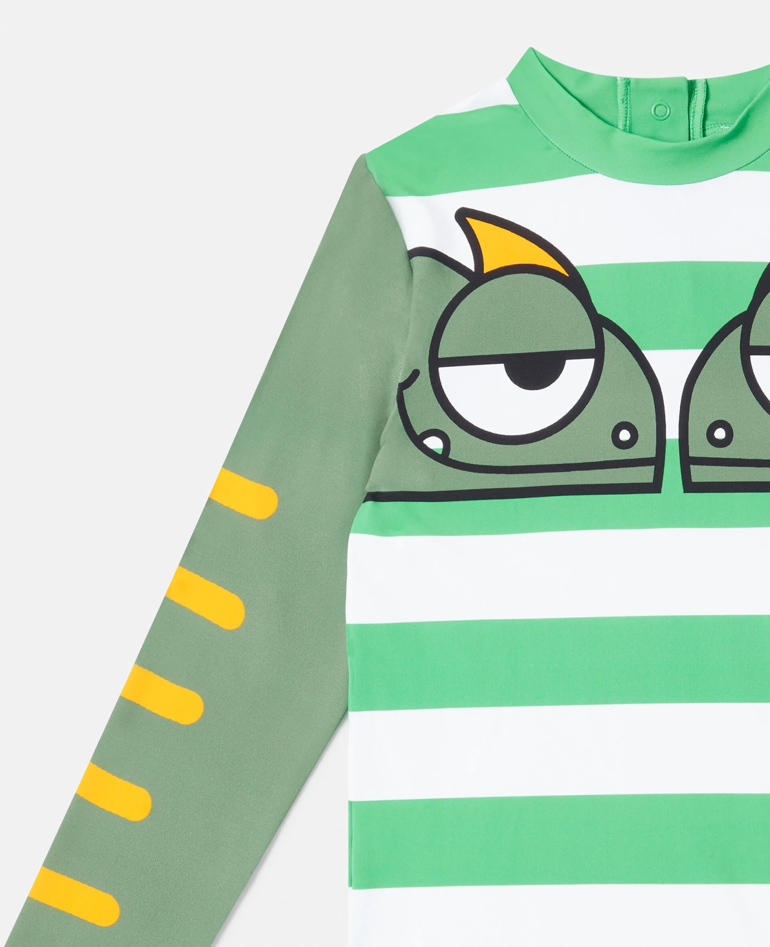 STELLA MCCARTNEY Double Gecko Print Striped Swim Top 4 STELLA MCCARTNEY Double Gecko Print Striped Swim Top - Image 2