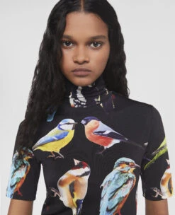 STELLA MCCARTNEY Bird Crest Print Stretch Top 9 STELLA MCCARTNEY Bird Crest Print Stretch Top -Stella Mccartney Store 9d645266535a5397f01f21502bf38927f4e5aa39 6J00853SPX068490 P