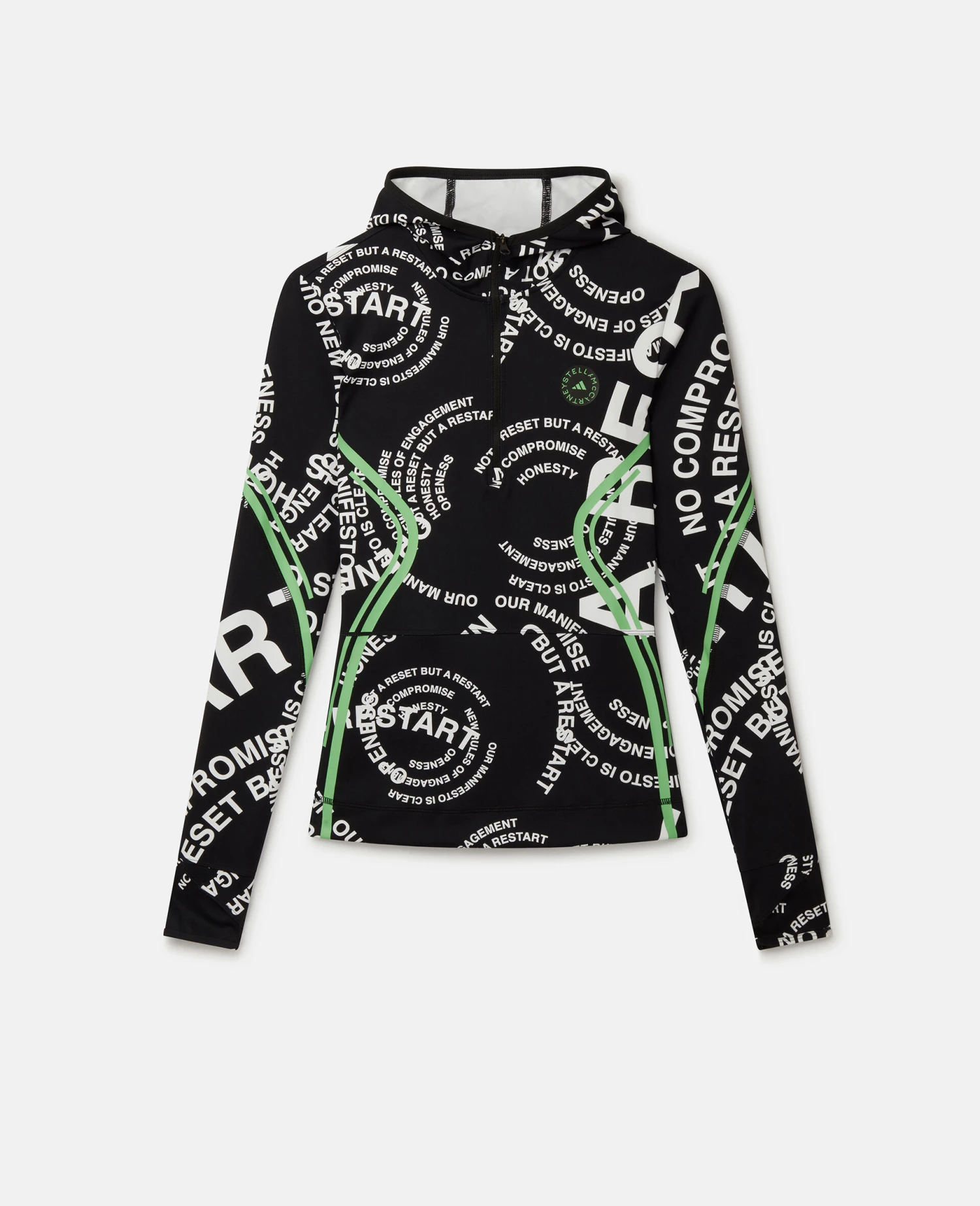 STELLA MCCARTNEY TruePace Lettered Print Long Sleeve Hooded Jacket 3 STELLA MCCARTNEY TruePace Lettered Print Long Sleeve Hooded Jacket