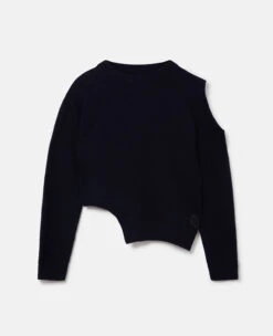 STELLA MCCARTNEY S-Wave Regenerated Cashmere Cut-Out Jumper