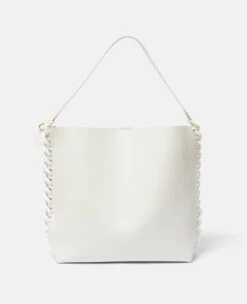 STELLA MCCARTNEY Frayme Grainy Alter Mat Tote Bag