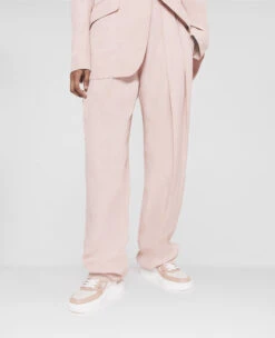 STELLA MCCARTNEY Fluid Linen Pleat Front Straight Leg Trousers -Stella Mccartney Store a2e7b9f377aadf438ba4ee65bbf9691c9dc058ac 6400643STA495900 P