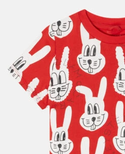 STELLA MCCARTNEY Rabbit Print T-Shirt -Stella Mccartney Store a5d56dd01936640347bbe9131a1753ed119dbc00 K01703PK04628434 G