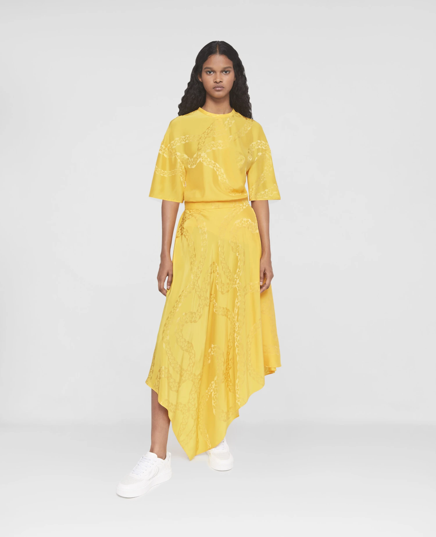 STELLA MCCARTNEY Falabella Chain Asymmetric Midi Skirt 4 STELLA MCCARTNEY Falabella Chain Asymmetric Midi Skirt - Image 2