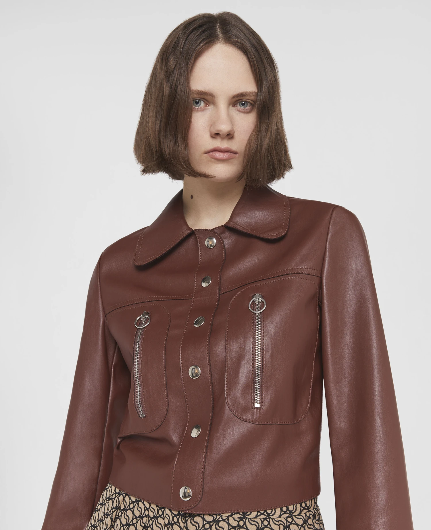 STELLA MCCARTNEY Zip Front Alter Mat Shirt Jacket 6 STELLA MCCARTNEY Zip Front Alter Mat Shirt Jacket - Image 4