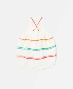 STELLA MCCARTNEY Squiggle Line Embroidery Romper -Stella Mccartney Store aa4d35c74c411a6d6c357a7d880ed0416a73966b K01480PK00029002 P