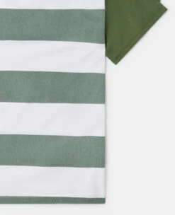 STELLA MCCARTNEY Double Gecko Striped T-Shirt -Stella Mccartney Store abf9ed1a0d160cbe0378f4124453b116cf587a0c K01465PK04203715 Y