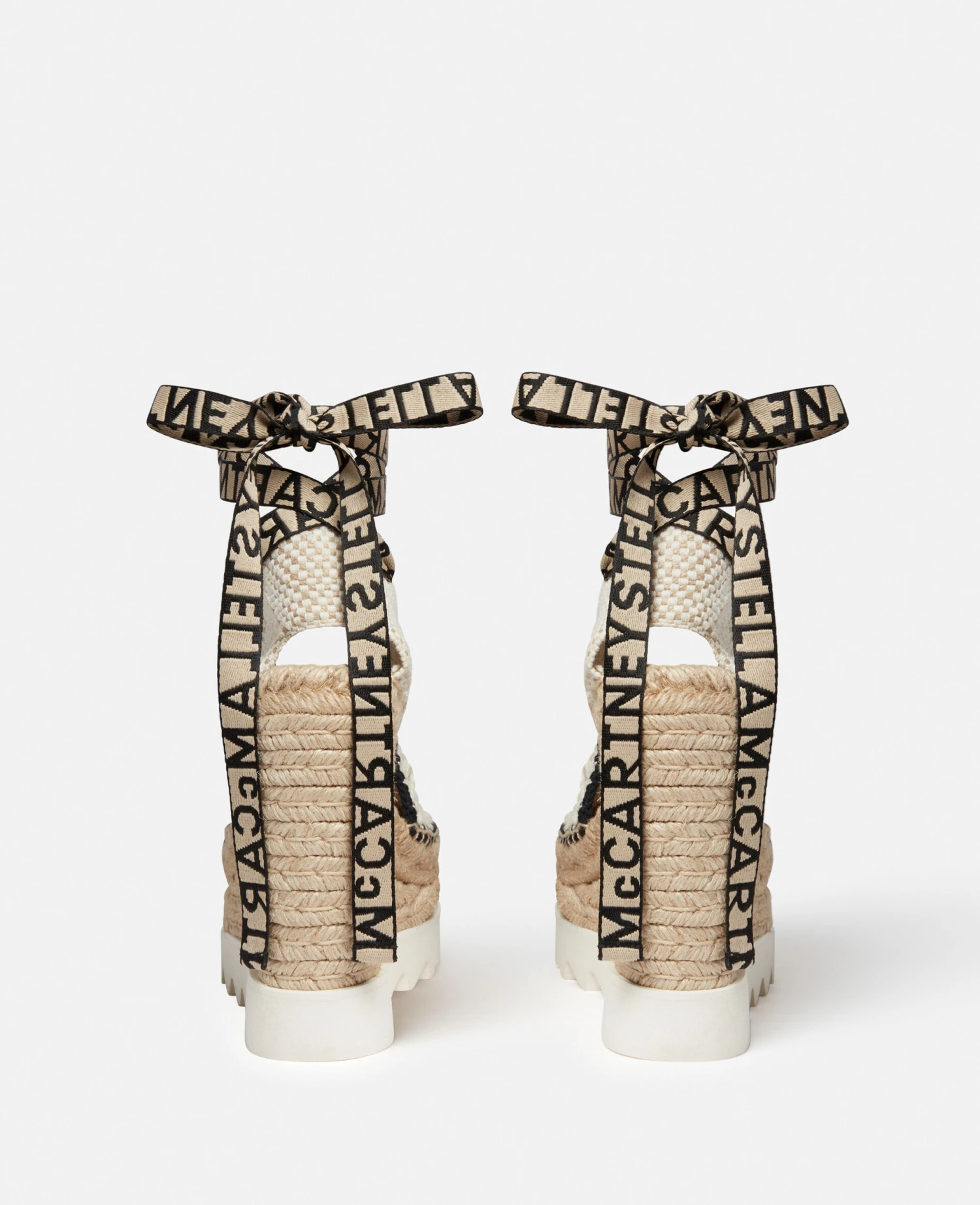 STELLA MCCARTNEY Gaia Heart Crochet Wedge Espadrilles 6 STELLA MCCARTNEY Gaia Heart Crochet Wedge Espadrilles - Image 4