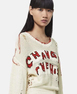 STELLA MCCARTNEY 'CHANGE THE HISTORY' Jumper -Stella Mccartney Store b02700492f320008762275b8ef85b12a5283590d 6K04123S24018490 P
