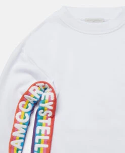STELLA MCCARTNEY Rainbow Logo Tape Sweatshirt 7 STELLA MCCARTNEY Rainbow Logo Tape Sweatshirt -Stella Mccartney Store b05c9f074bdc863b411f621a5cf25bd2dd97ce52 K01320PK03029000 G