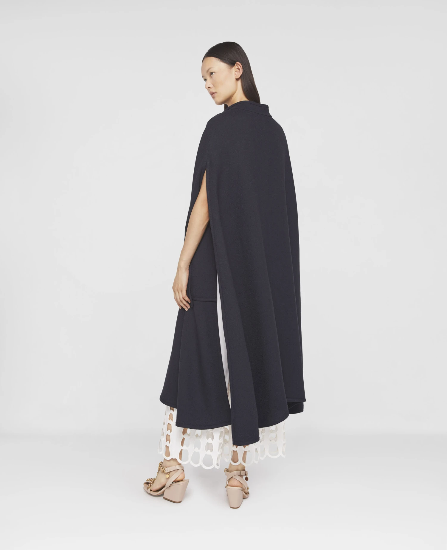 STELLA MCCARTNEY Wool Longline Cape Coat 5 STELLA MCCARTNEY Wool Longline Cape Coat - Image 3