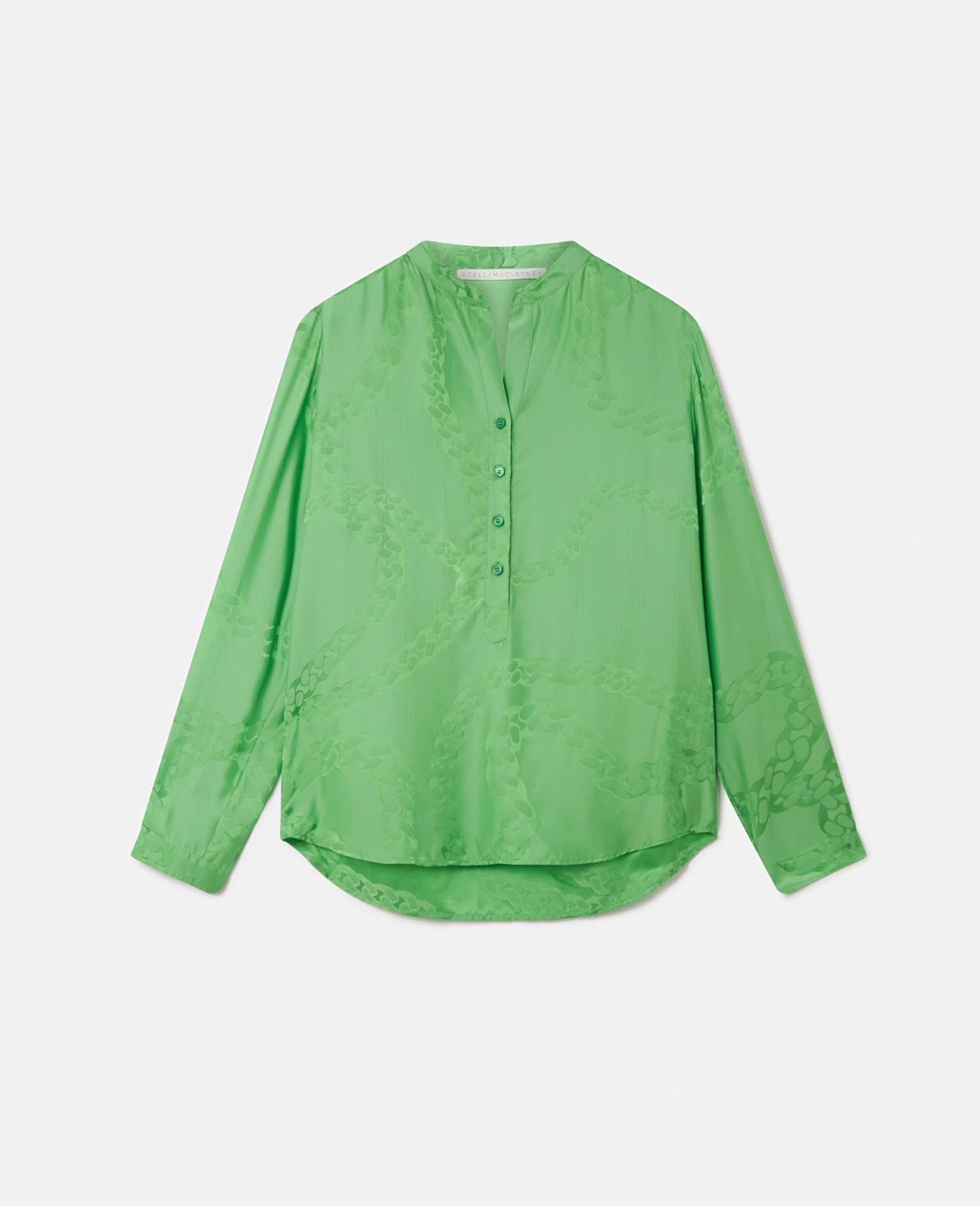 STELLA MCCARTNEY Falabella Chain Silk Jacquard Shirt 3 STELLA MCCARTNEY Falabella Chain Silk Jacquard Shirt