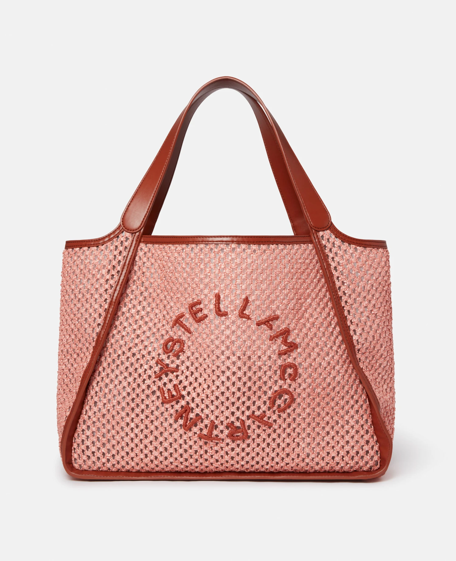 STELLA MCCARTNEY Stella Logo Raffia Tote Bag 3 STELLA MCCARTNEY Stella Logo Raffia Tote Bag
