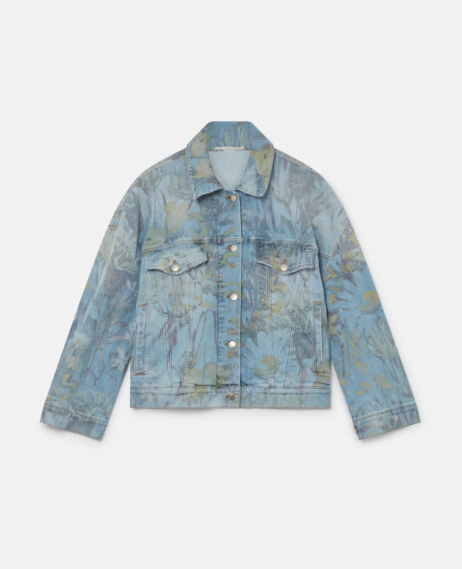 STELLA MCCARTNEY Rewild Flora Print Oversized Denim Jacket 3 STELLA MCCARTNEY Rewild Flora Print Oversized Denim Jacket