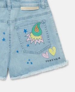 STELLA MCCARTNEY Doodle Print Denim Shorts 9 STELLA MCCARTNEY Doodle Print Denim Shorts -Stella Mccartney Store b9ca8a2382d7f0dcffaf7e1341f2d57e29f7a195 K02107PK00944210 Y