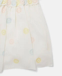 STELLA MCCARTNEY Flower Crochet Ruffle Trim Dress -Stella Mccartney Store ba38c90e32417819e4ffc1e8d4050e48c80a9dbb K01981PK04758434 Y