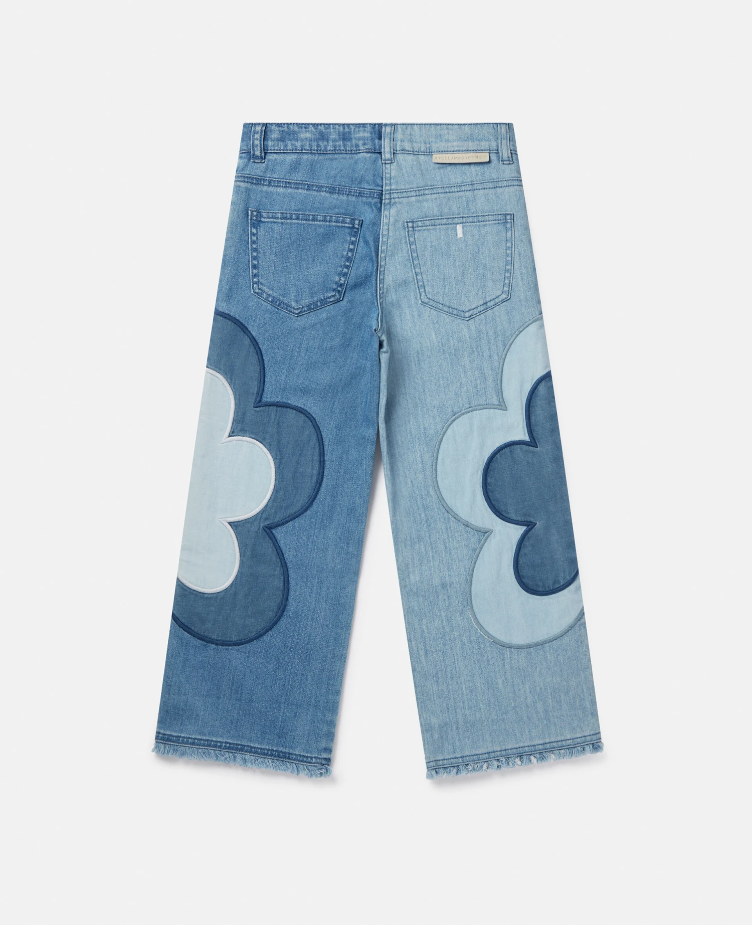 STELLA MCCARTNEY Flower Appliqué Straight Leg Jeans 5 STELLA MCCARTNEY Flower Appliqué Straight Leg Jeans - Image 3