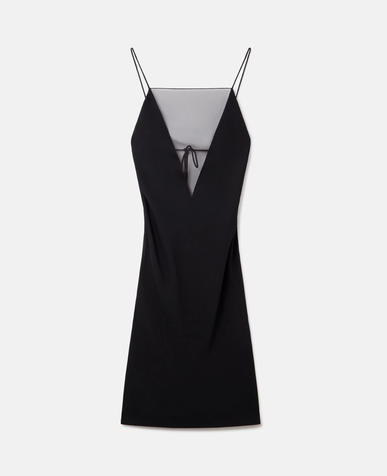 STELLA MCCARTNEY V Mesh Compact Crepe Slip Dress 3 STELLA MCCARTNEY V Mesh Compact Crepe Slip Dress