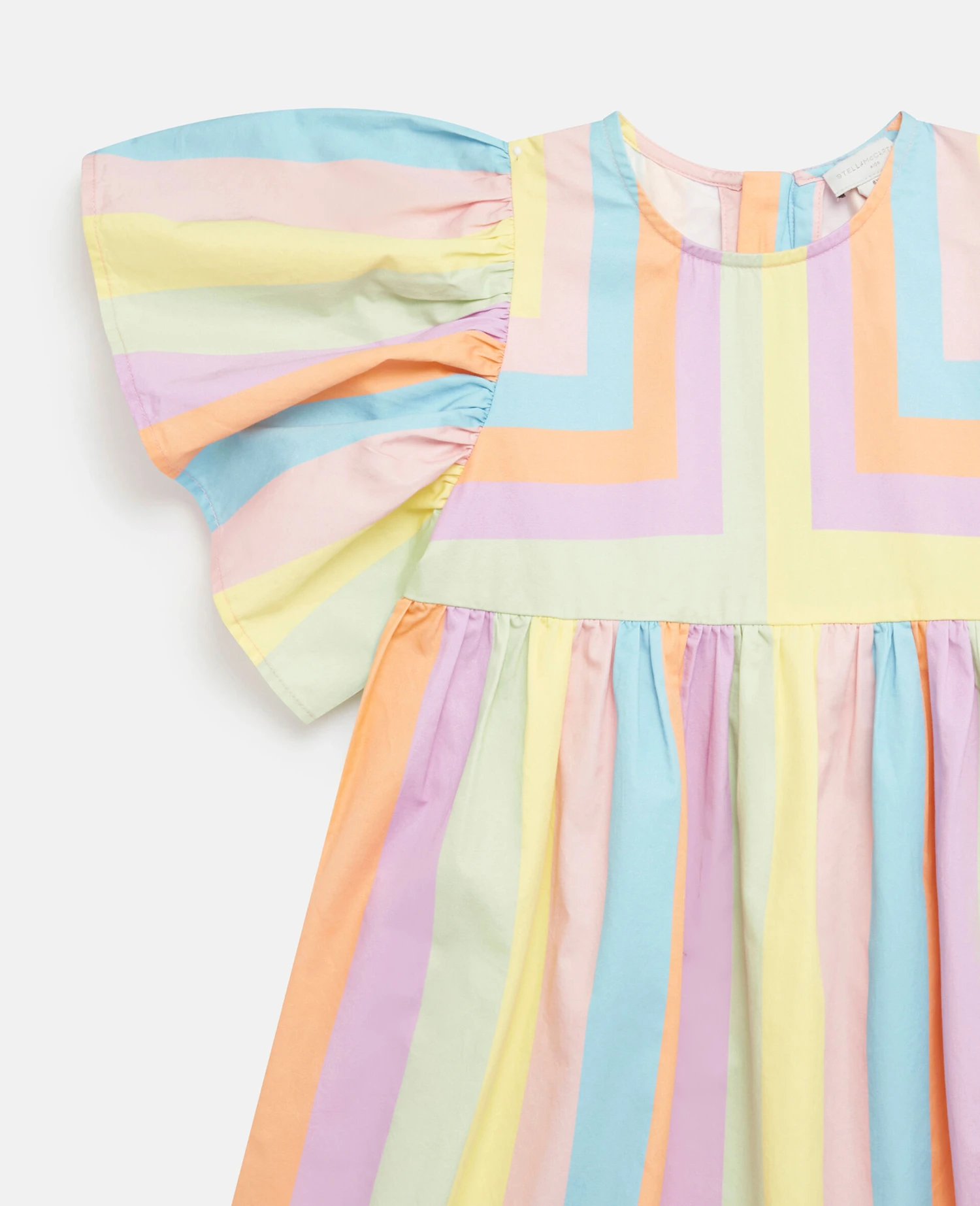 STELLA MCCARTNEY Rainbow Stripe Angel Sleeve Dress 4 STELLA MCCARTNEY Rainbow Stripe Angel Sleeve Dress - Image 2