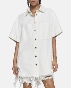 STELLA MCCARTNEY Deconstructed Denim Shorts 9 STELLA MCCARTNEY Deconstructed Denim Shorts -Stella Mccartney Store bc405673ec387f50f030cd054aa11859e09eacf0 6D01493SPH249001 P