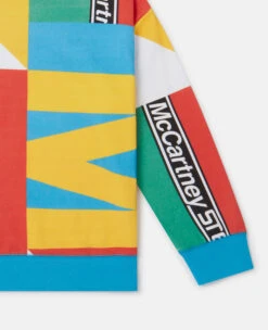 STELLA MCCARTNEY Geometric Logo Print Active Oversized Sweatshirt 9 STELLA MCCARTNEY Geometric Logo Print Active Oversized Sweatshirt -Stella Mccartney Store bd76a06dfa079bff08f329be48b597d53f634b11 K01814PK04048475 Y